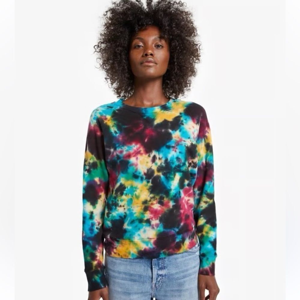 MOTHER Colorful Tie-Dye Sweatshirt #4